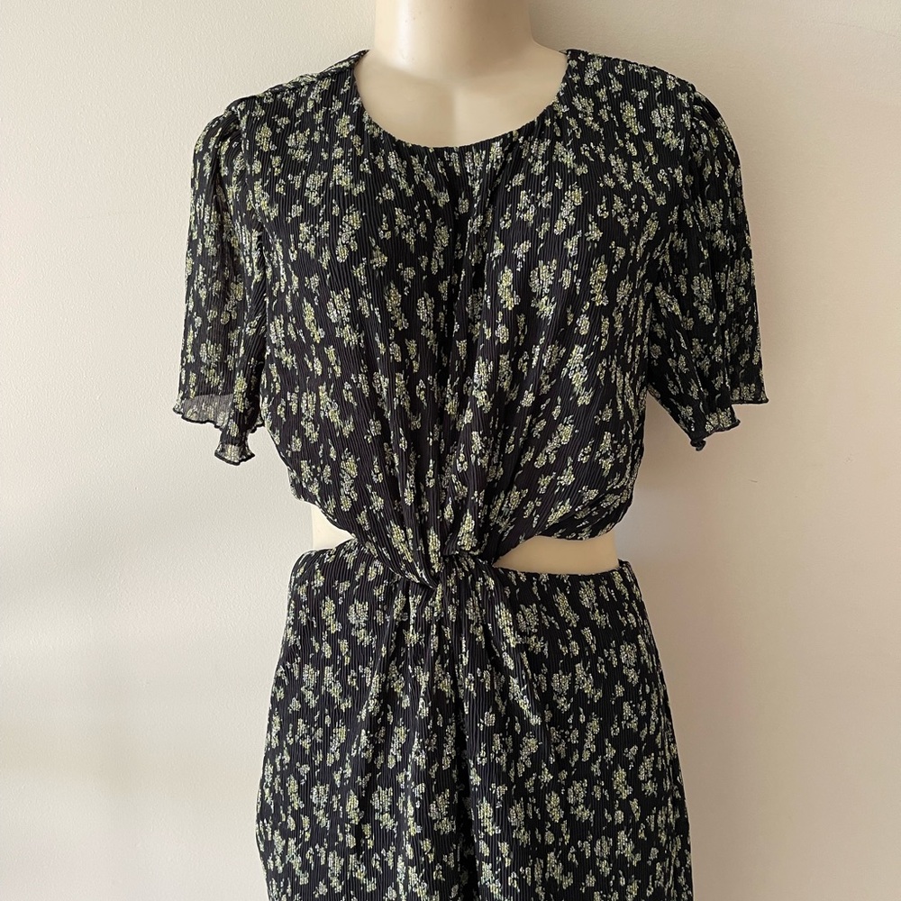 WHO What Wear Collection Drew Cutout Floral Twist Midi Dress Size XL - Picture 15 of 16